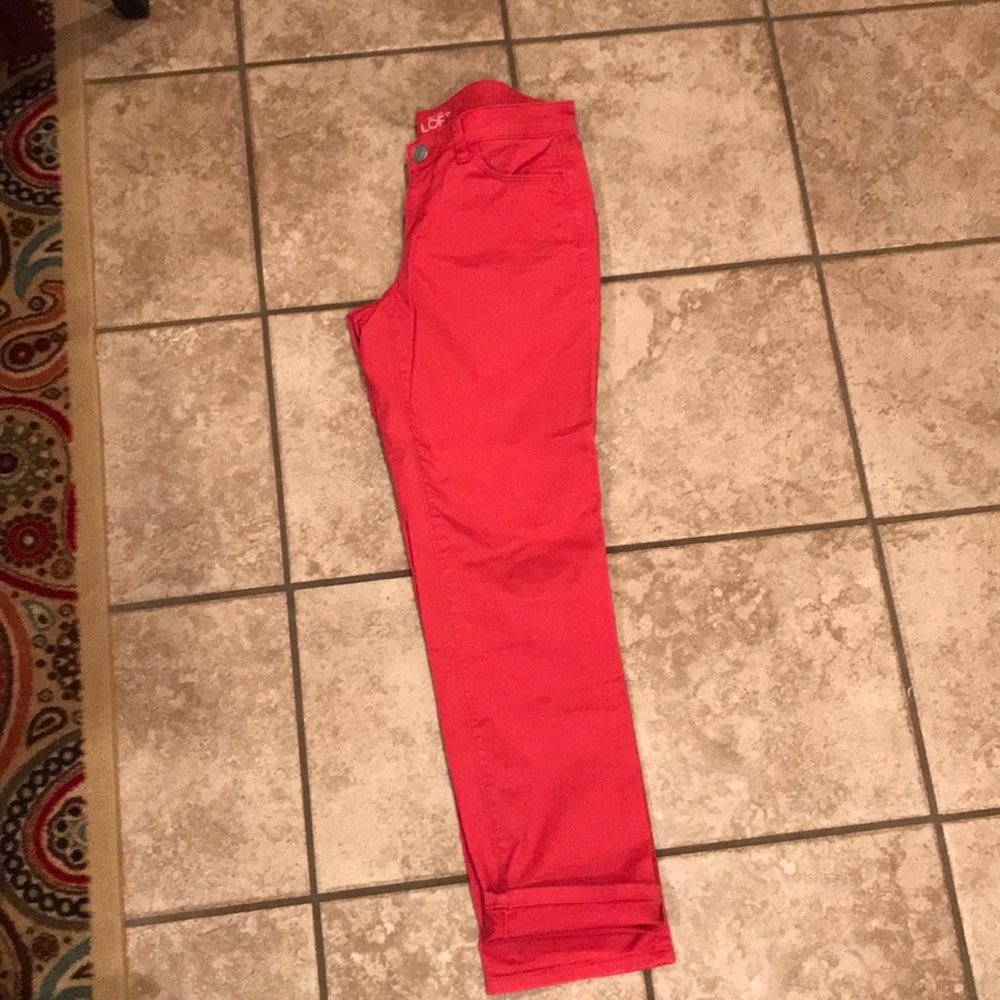 Loft Modern Straight Cropped Pants